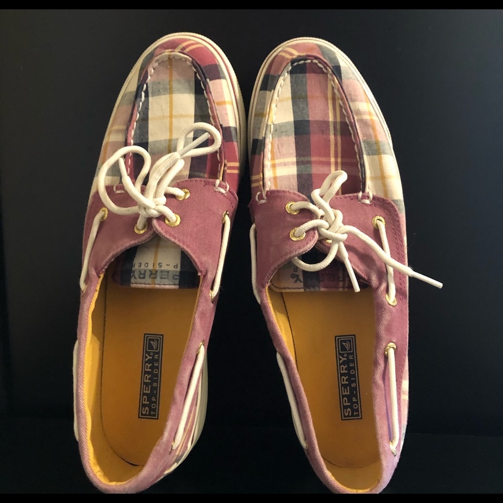 SPERRY TOP SIDERS WOMEN’S PLAID SIZE 10M